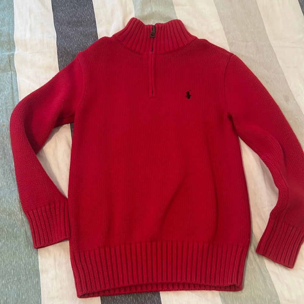 Red Kids Pullover Sweater